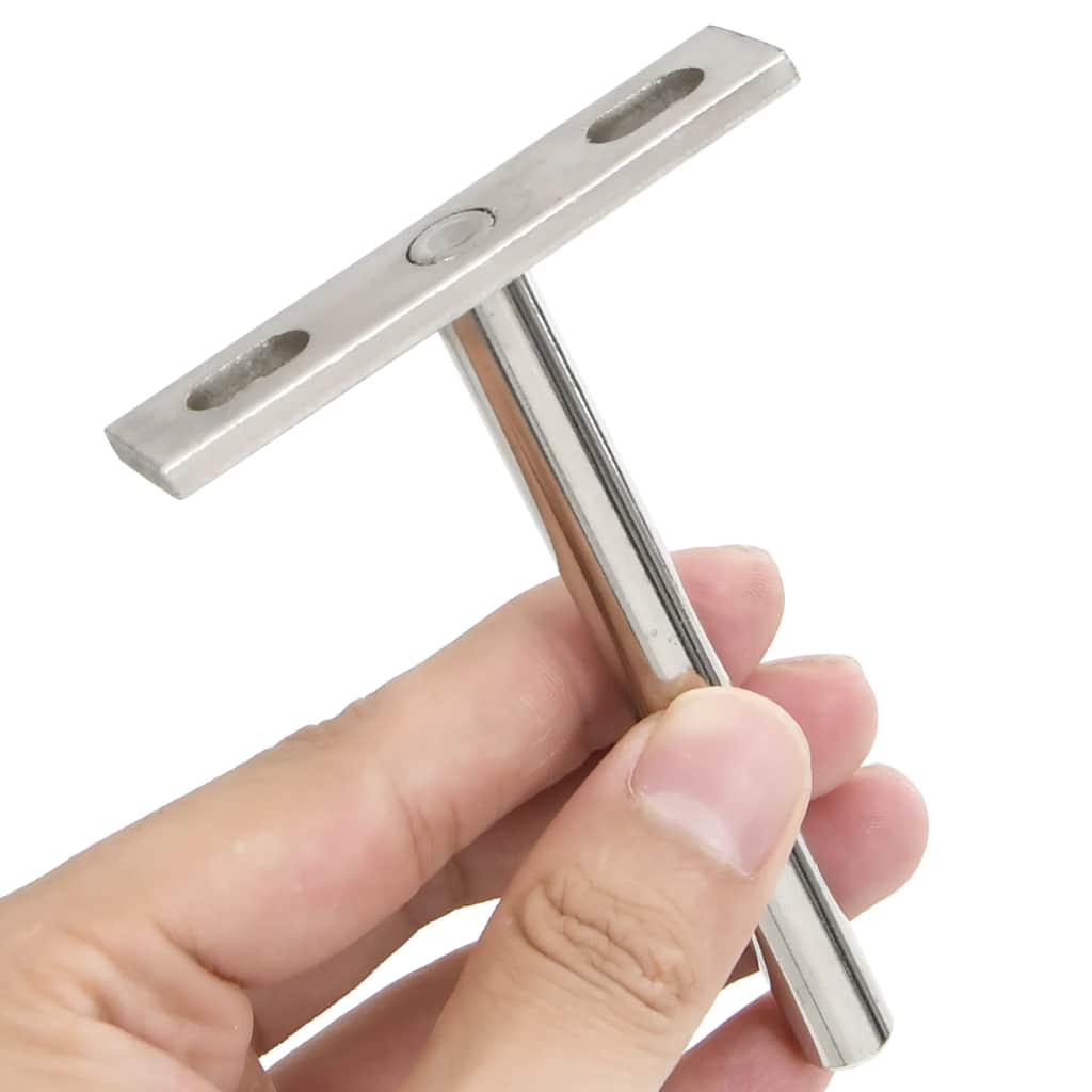Konsoler för Flytande Hyllplan Osynlig Ø10x100 mm Kolstål