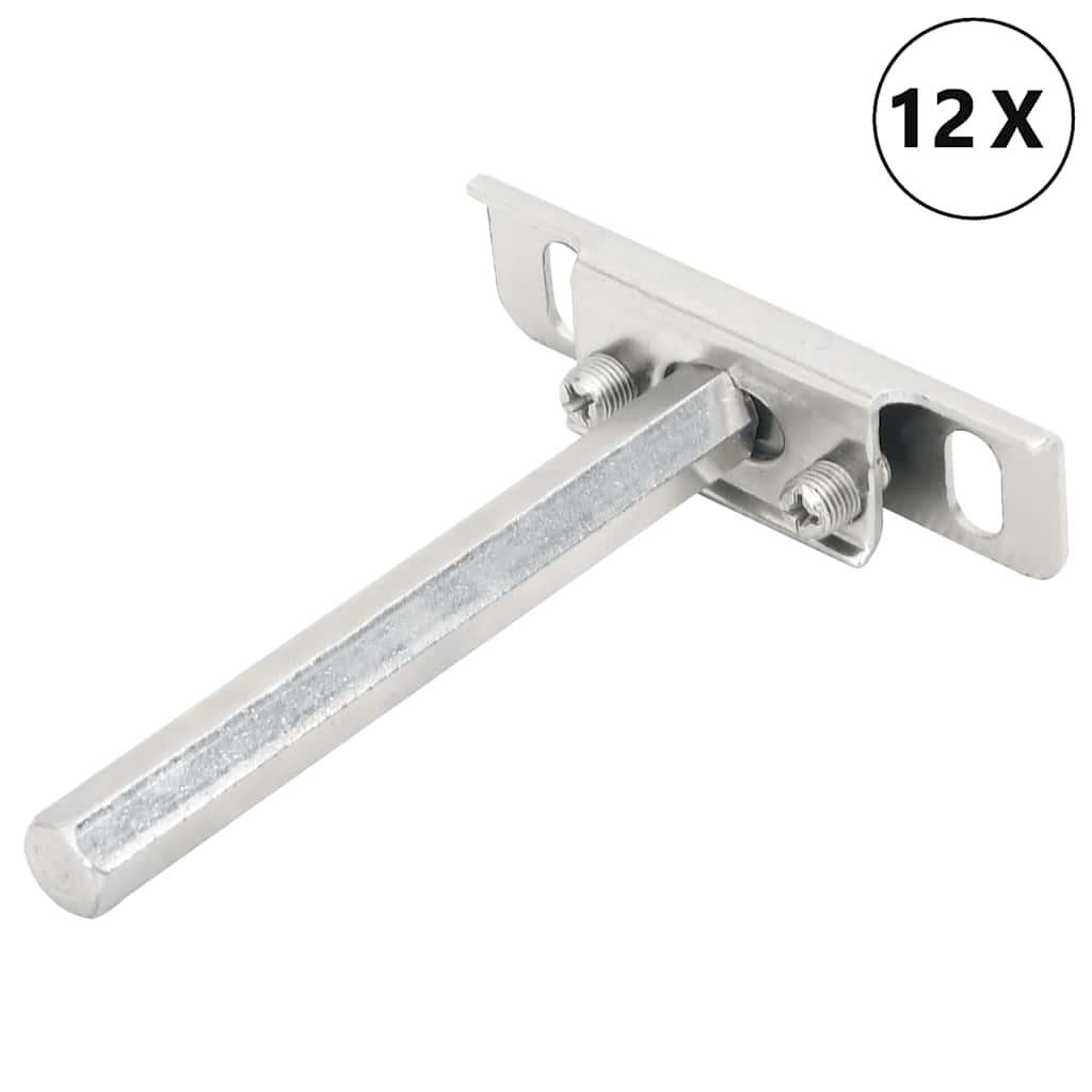 Konsoler för Flytande Hyllplan Osynlig Ø12x100 mm Kolstål