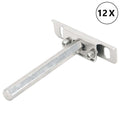 Konsoler för Flytande Hyllplan Osynlig Ø12x100 mm Kolstål