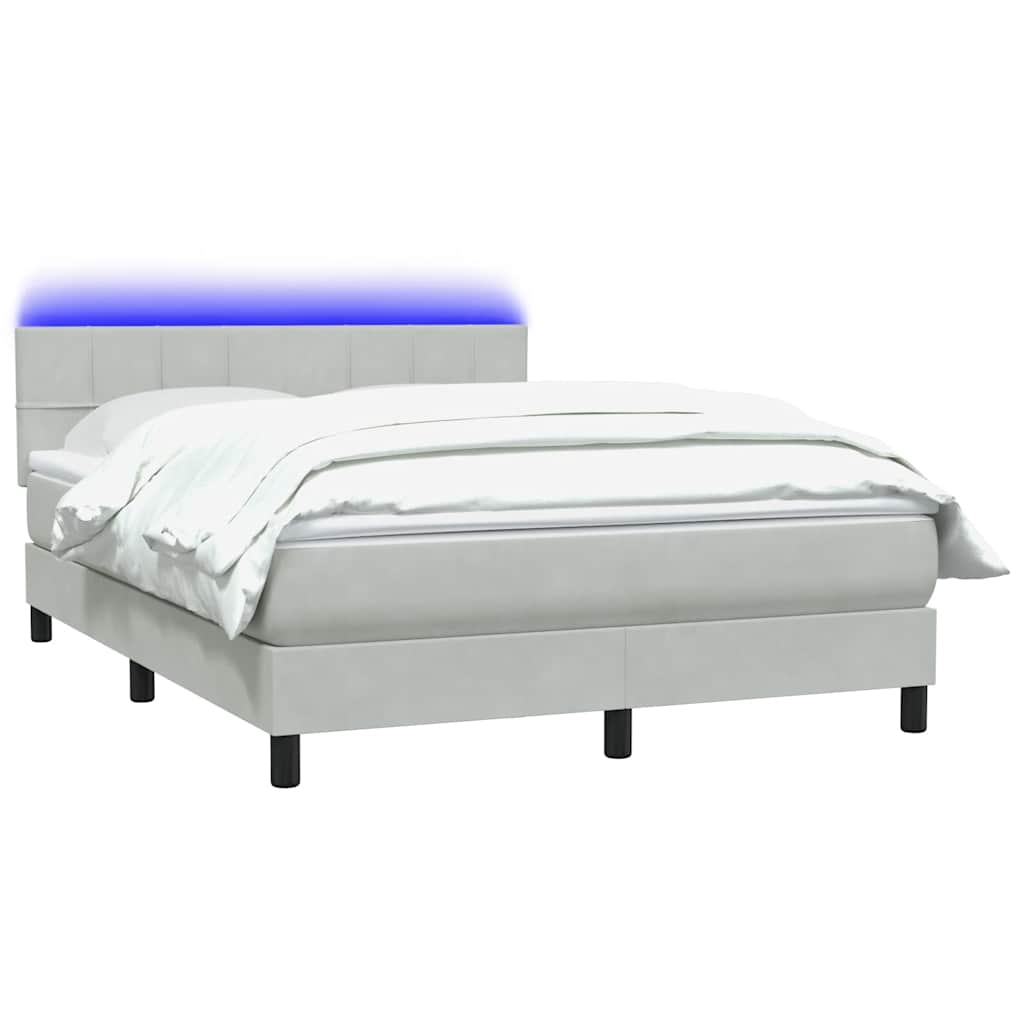 Resårsäng Med Madrass Och LED