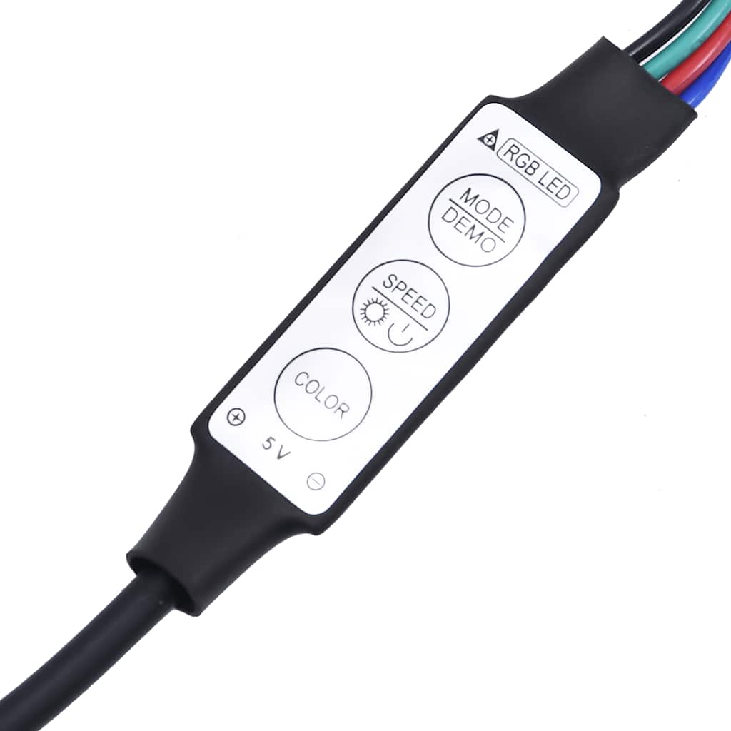 Tv-bänk med LED-belysning artisian ek