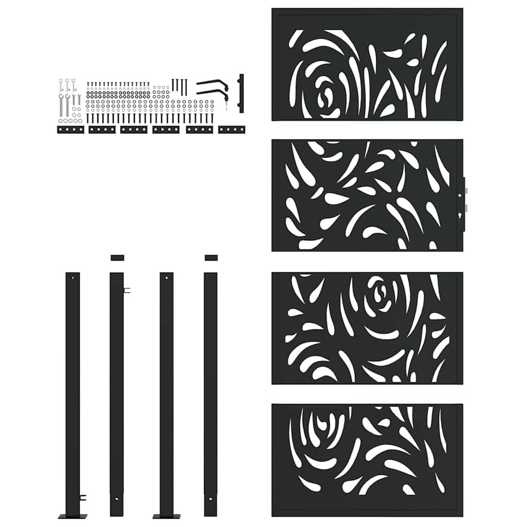 Trädgårdsgrind Flammdesign