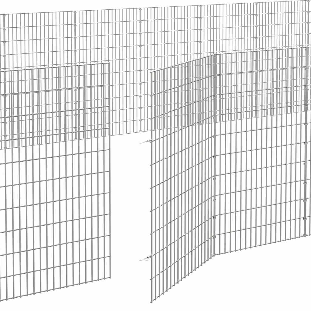 Husdjursbur 48-panel Galvaniserat Järn