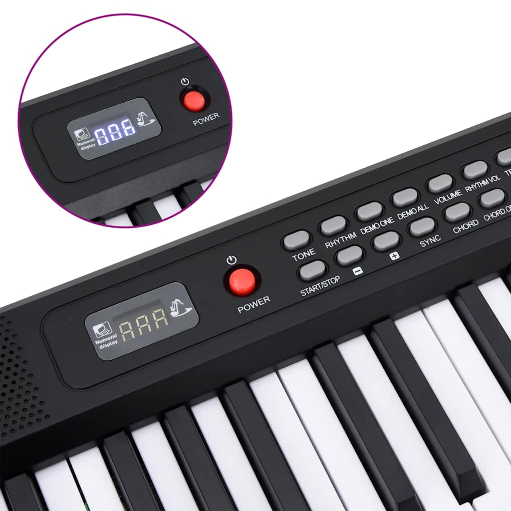 88 tangenter piano elektriskt tangentbord notställ hopfällbart