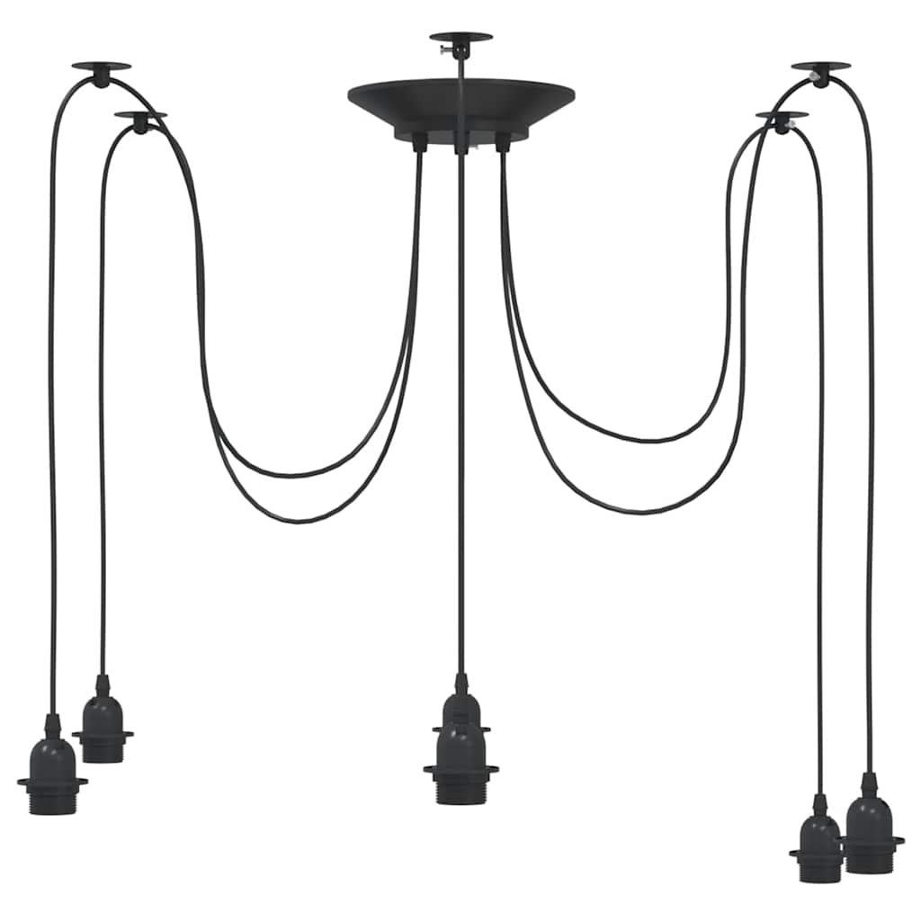 Pendellampa med 6 Lamphållare E27