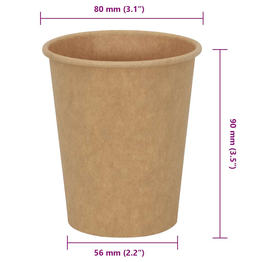 Kaffekoppar i Papper 8oz 200ml