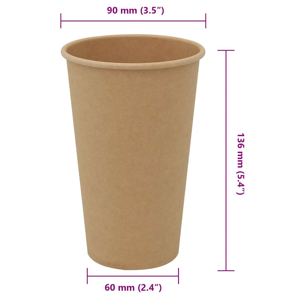 Kaffekoppar i Papper 16oz 400ml