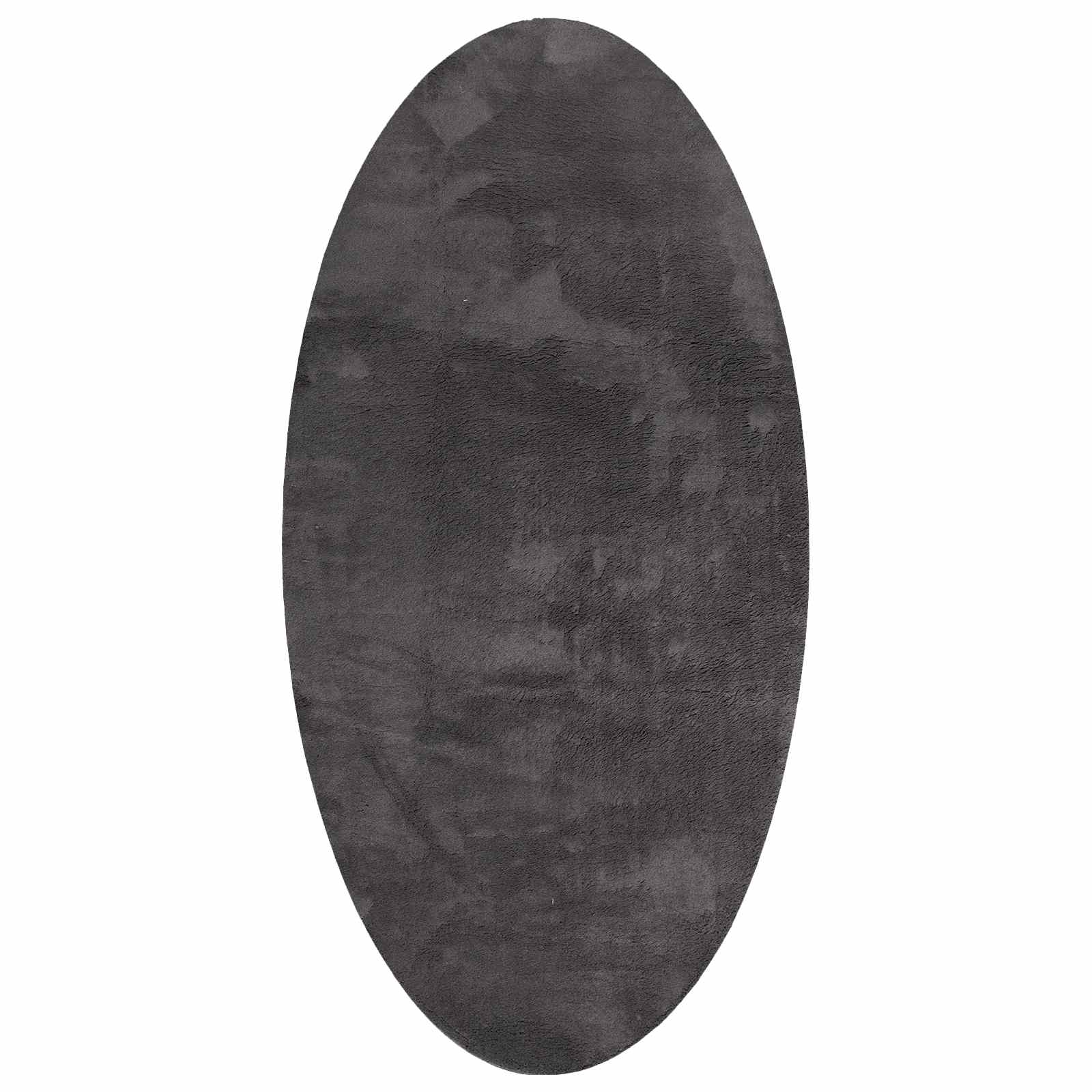 Områdesmattor Oval Huarte 100% Antracit Polyester