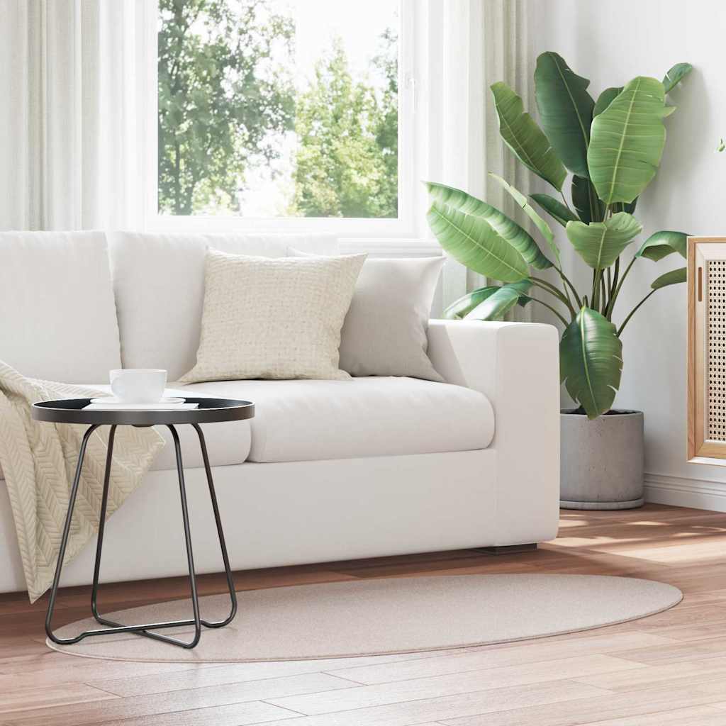 Områdesmattor Oval Huarte Sand 100%