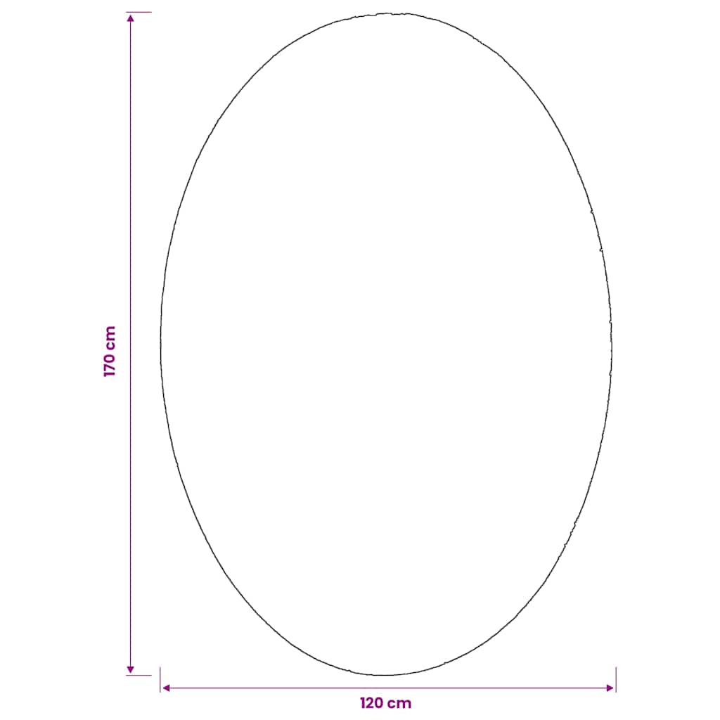 Områdesmattor Oval Huarte Sand 100%