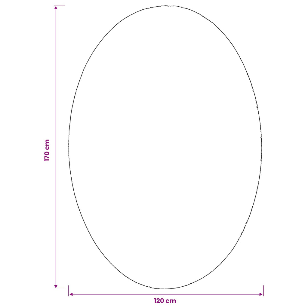 Områdesmattor Oval Huarte Sand 100%