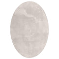 Områdesmattor Oval Huarte Sand 100% Brun Polyester