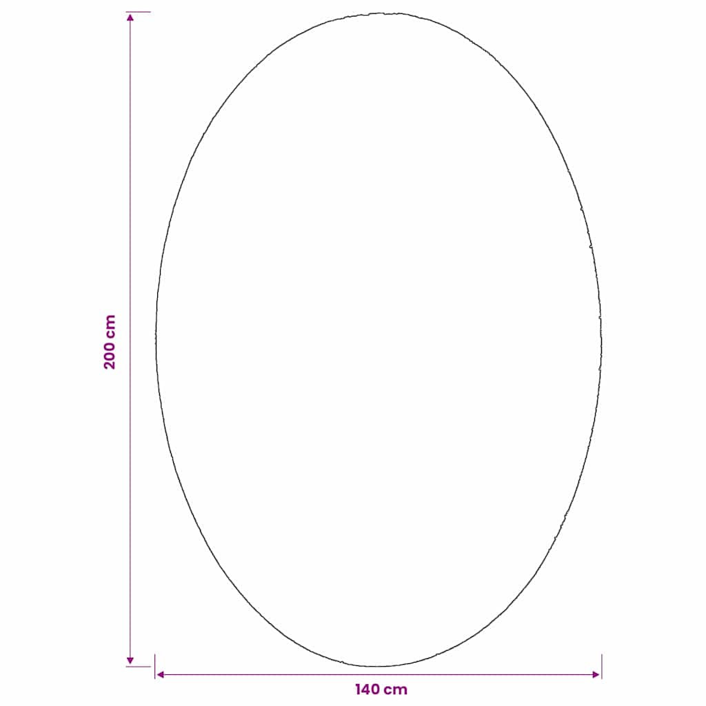 Områdesmattor Oval Huarte Sand 100%