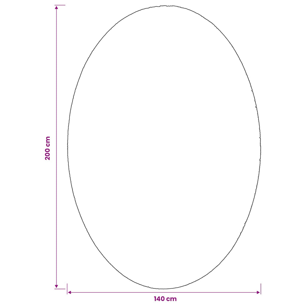 Områdesmattor Oval Huarte Sand 100%