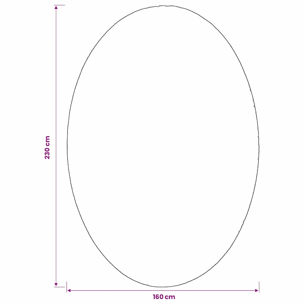Områdesmattor Oval Huarte Sand 100%