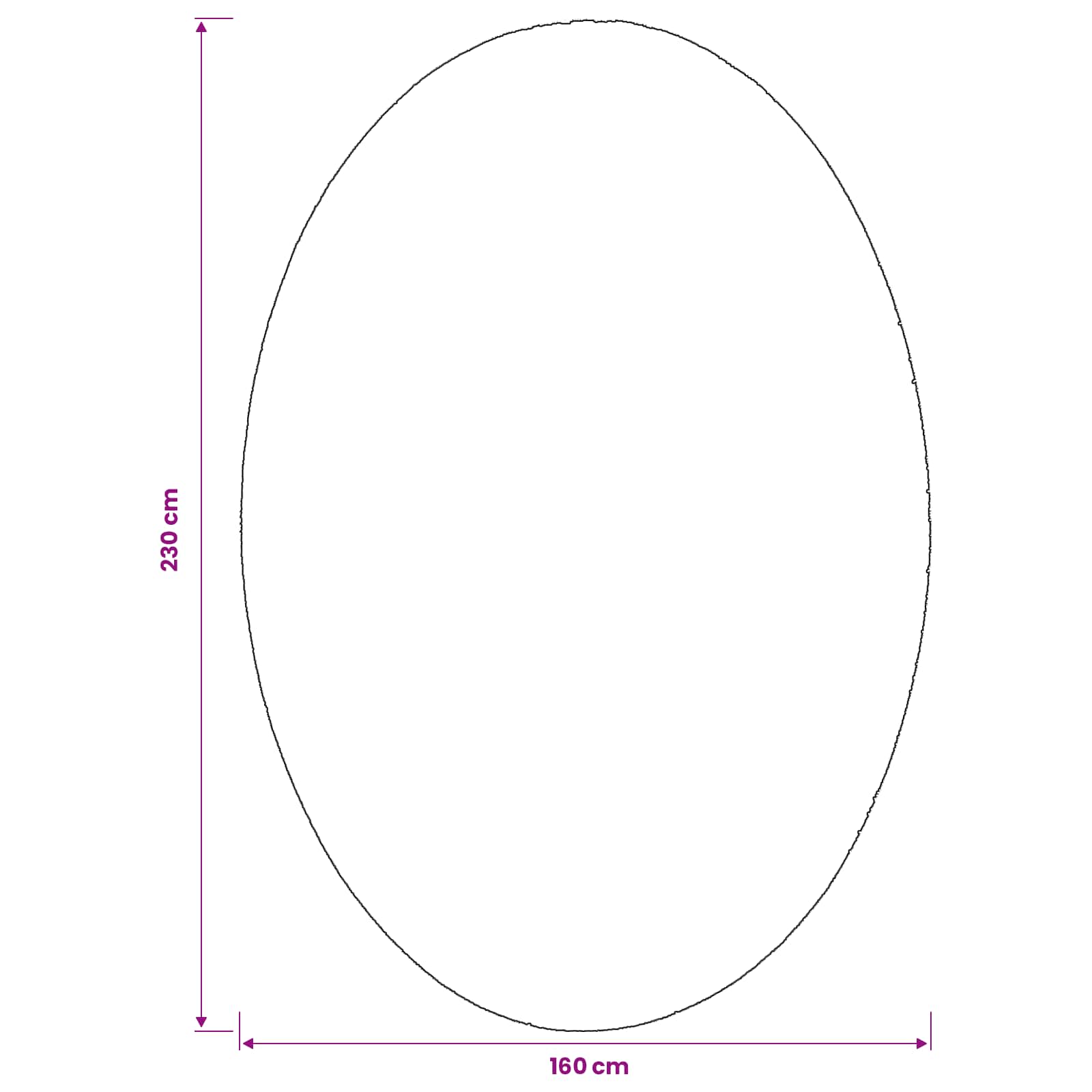 Områdesmattor Oval Huarte Sand 100%