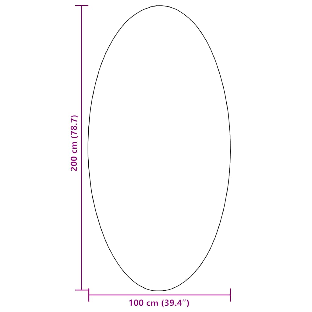 Områdesmattor Oval Huarte Skogsgrön 100%