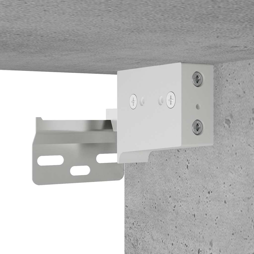 Väggskåp för Badrum Betonggrå Konstruerat