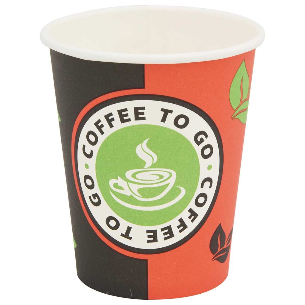Kaffekoppar i Papper med Lock 8oz 240ml
