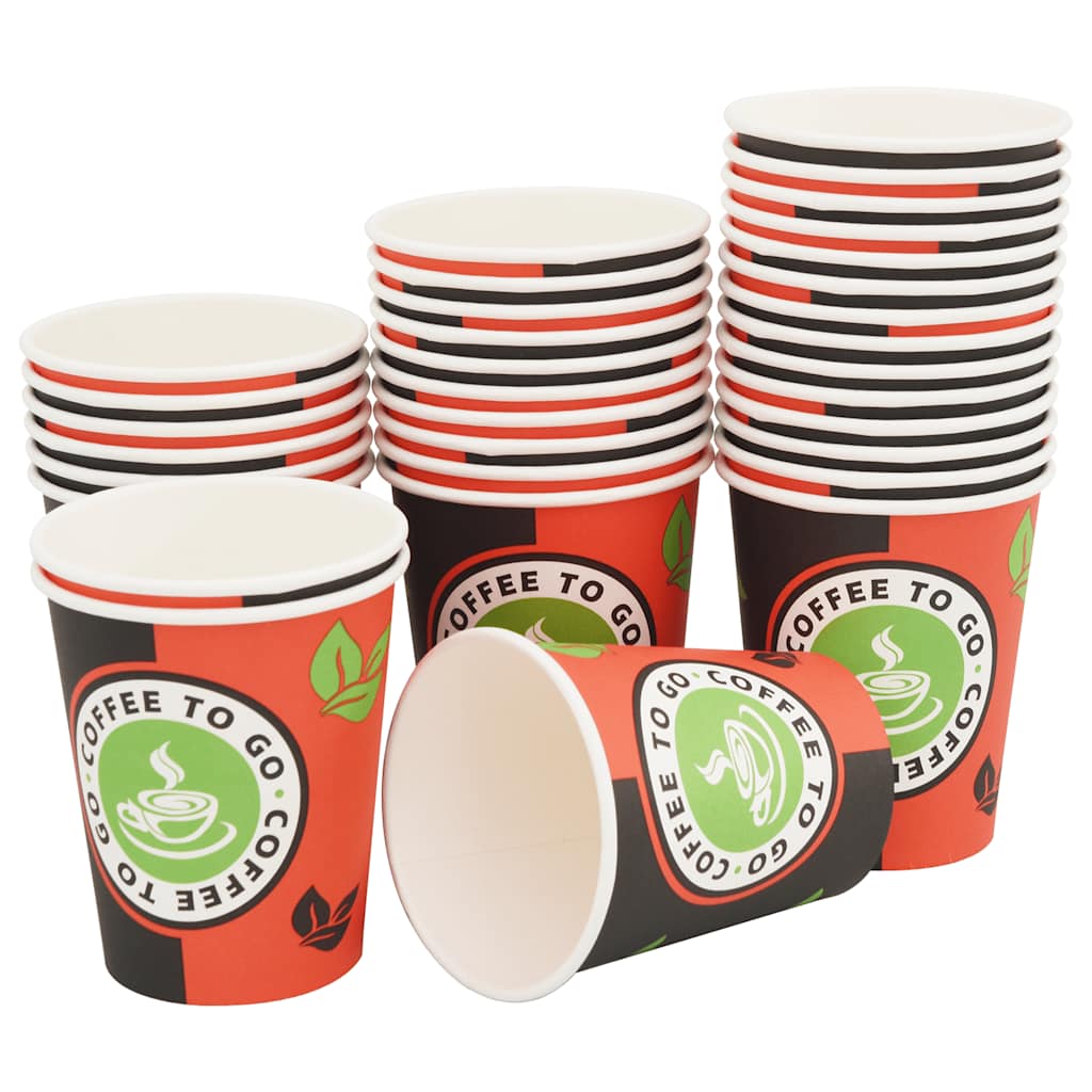 Kaffekoppar i Papper med Lock 8oz 240ml