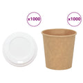 Kaffekoppar i Papper med Lock 4oz 100ml