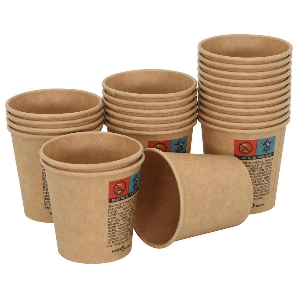 Kaffekoppar i Papper med Lock 4oz 100ml