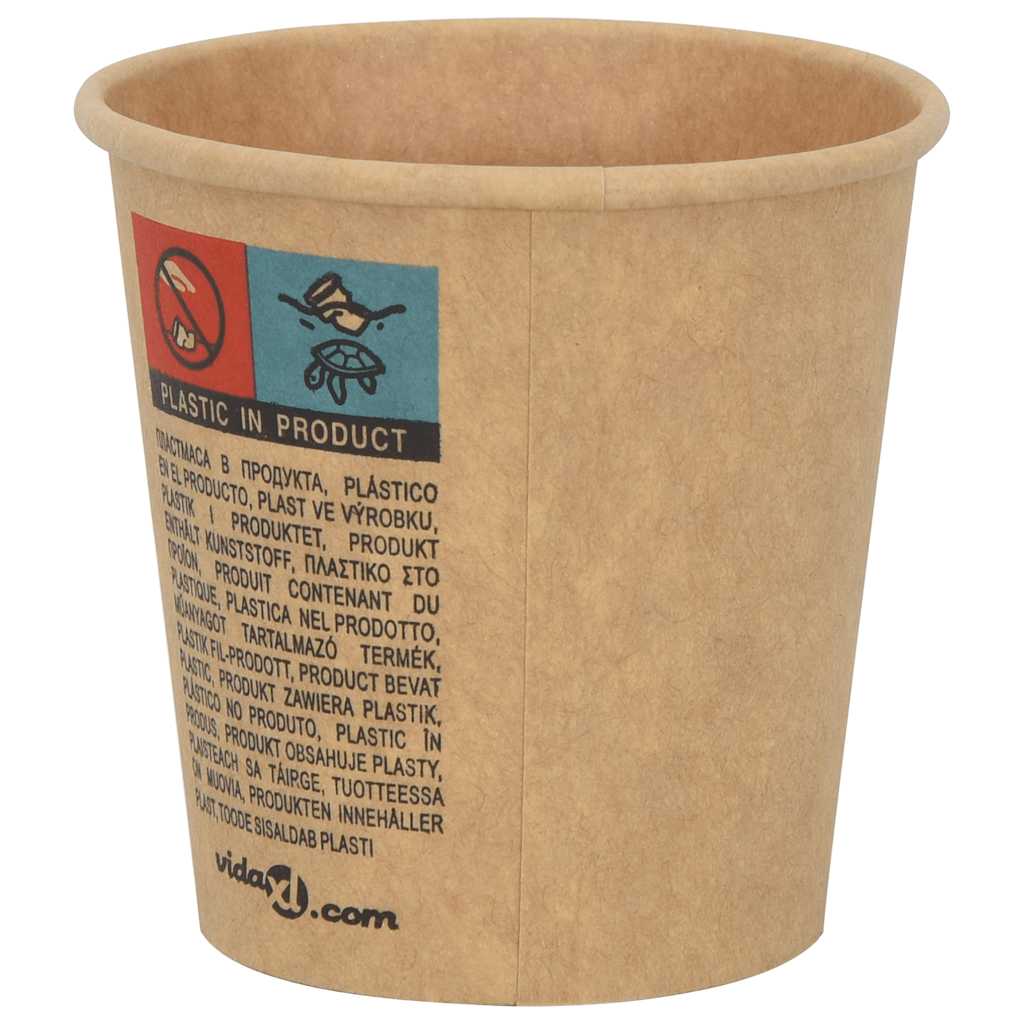 Kaffekoppar i Papper med Lock 4oz 100ml