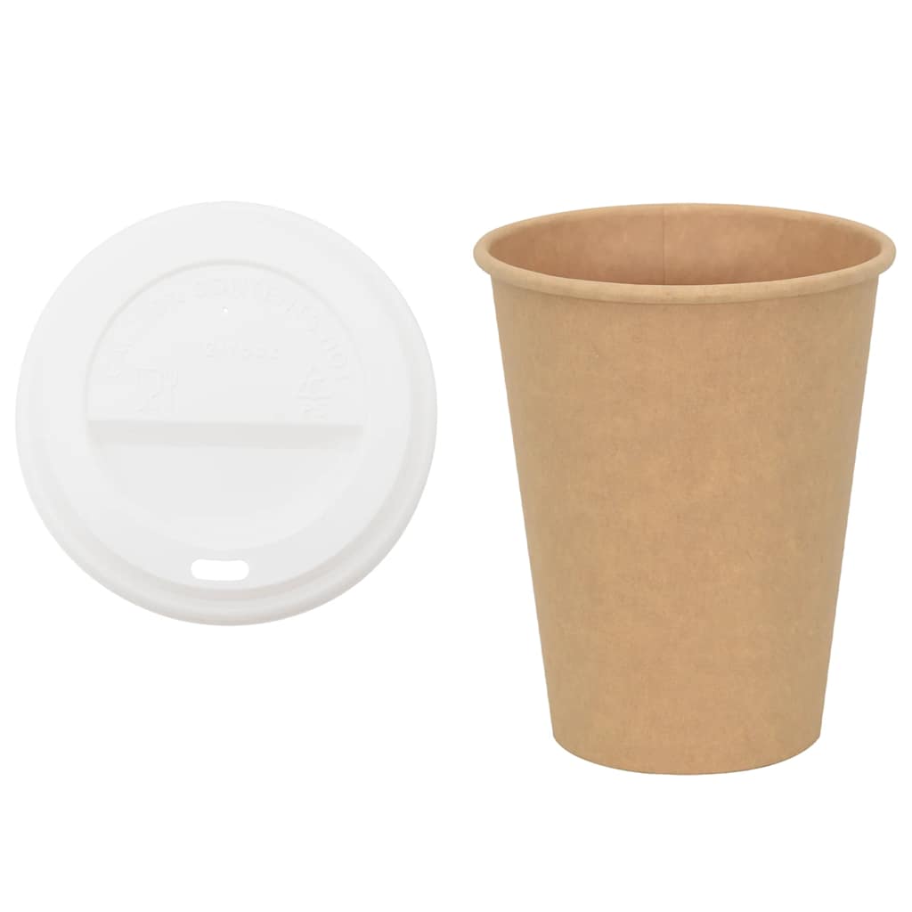 Kaffekoppar I Papper Med Lock 1000 St 12oz 300ml