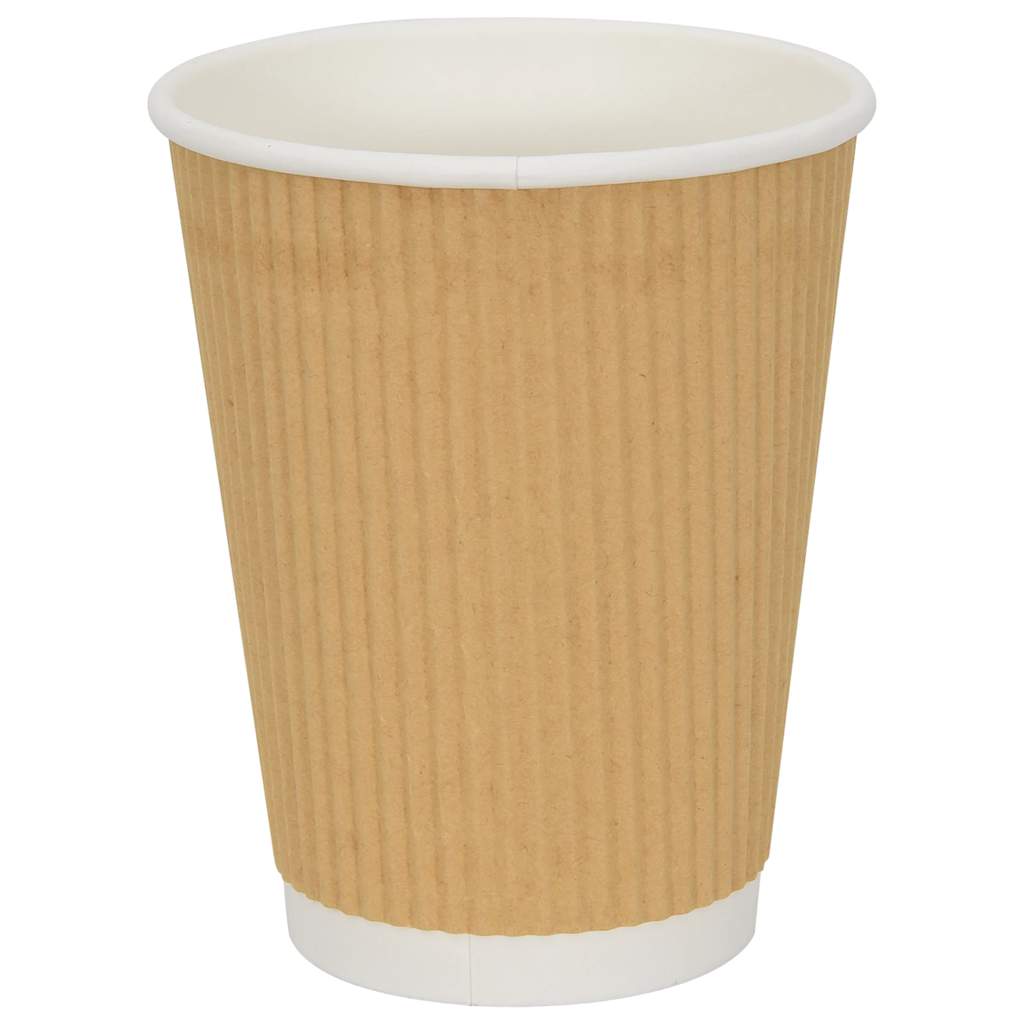 Kaffekoppar i Papper med Lock 12oz 300ml