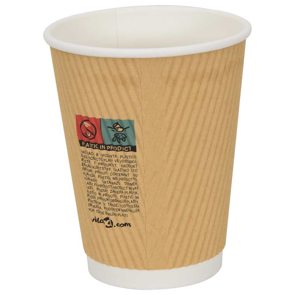 Kaffekoppar i Papper med Lock 12oz 300ml