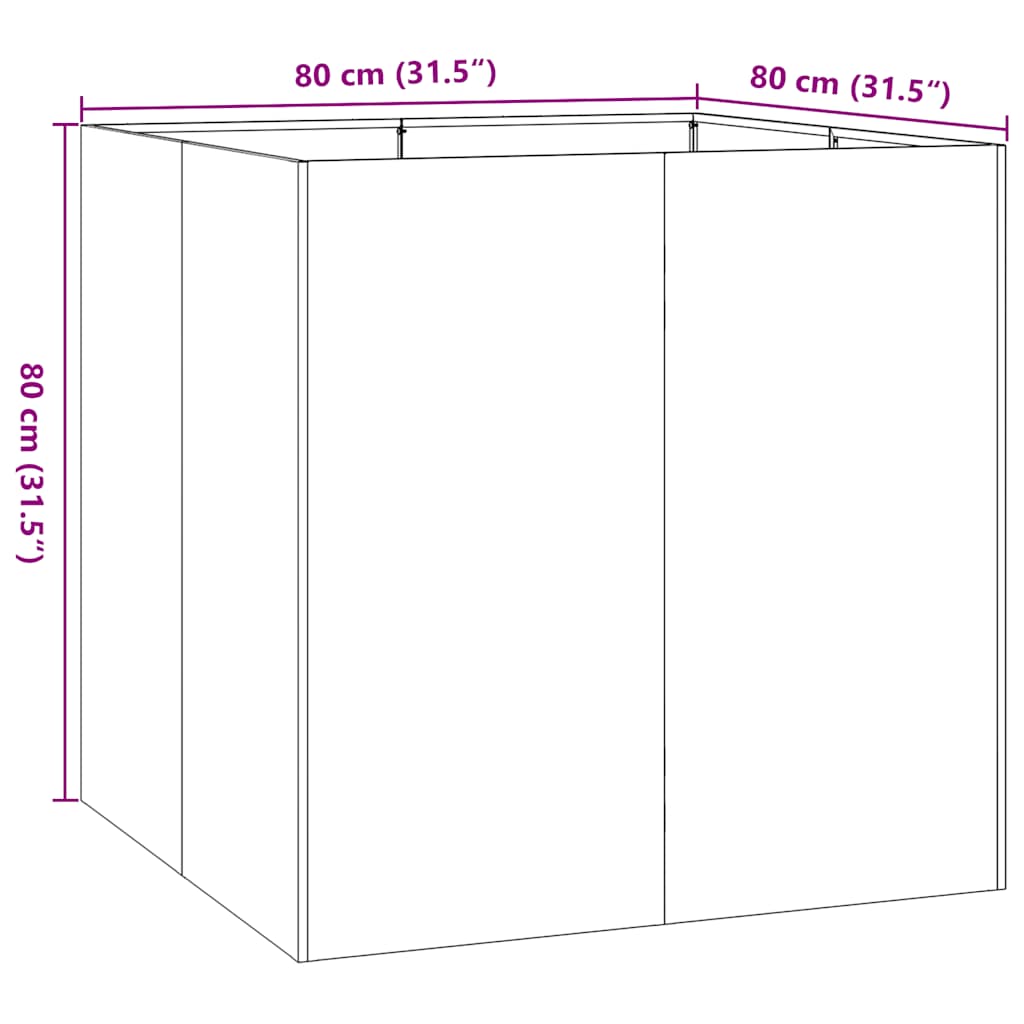 Planteringskärl Rostfritt