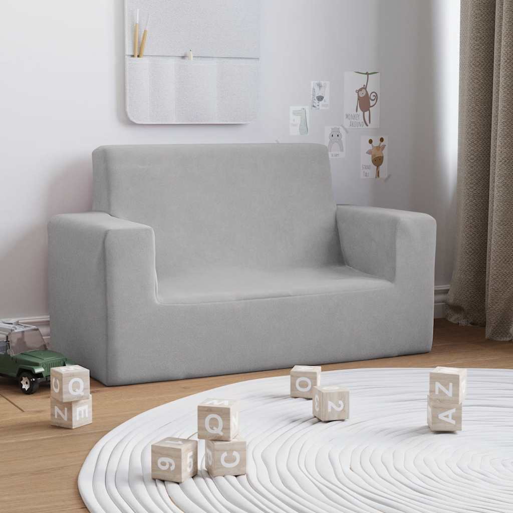 Barnsoffa 2-sits Mjuk Plysch