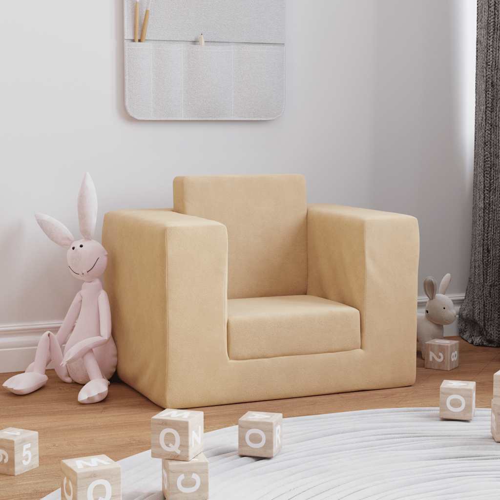 Bäddsoffa för Barn Mjuk Plysch