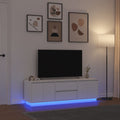 TV-bänk Med LED-lampor