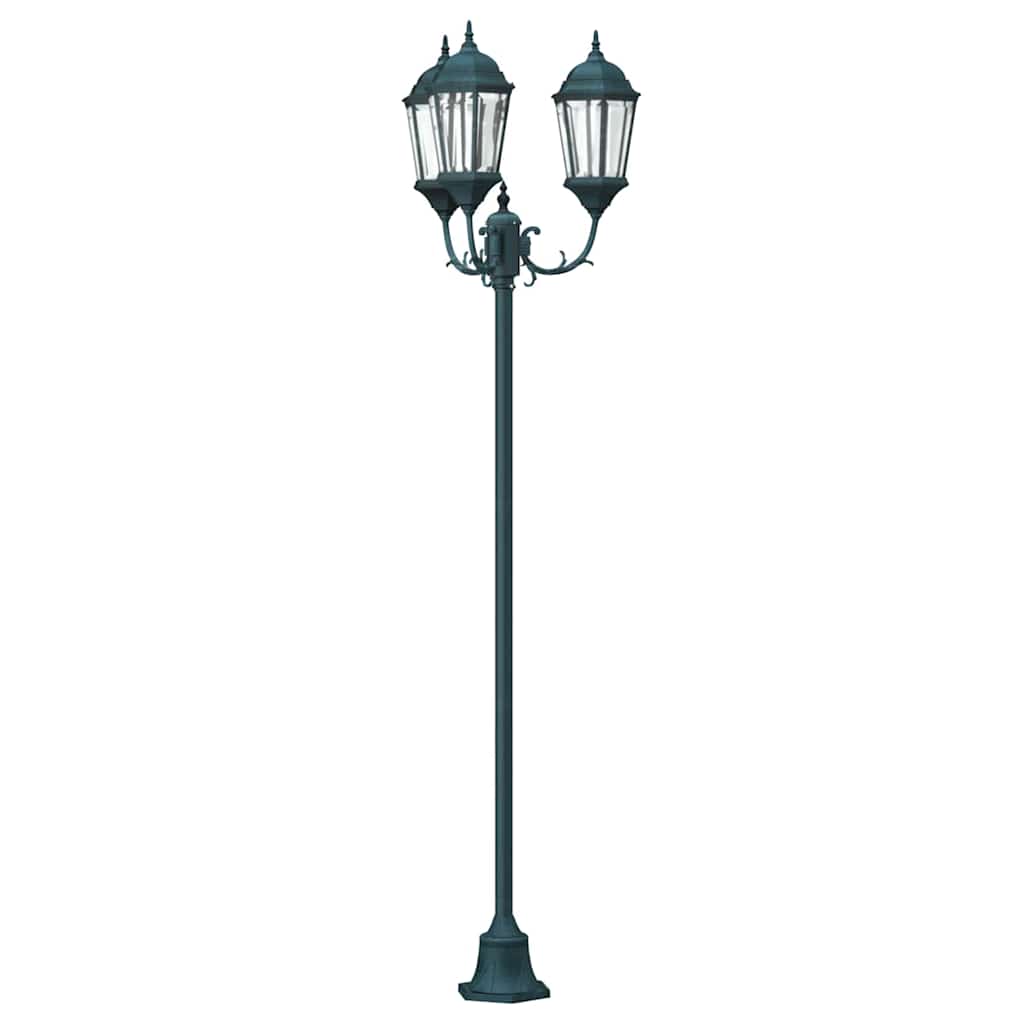 Trädgårdsbelysning Vintage Borstad Grön Aluminium