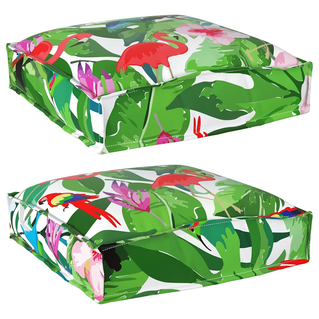 Kudde Blommor Flerfärgsdesign Oxford Flerfärgad Tyg