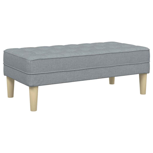 Bänk Kudde Ljusgrå Ljusgrå Tyg