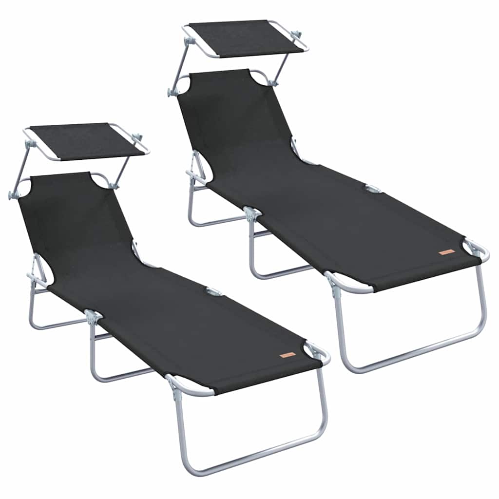 Solstol Svart Polyester