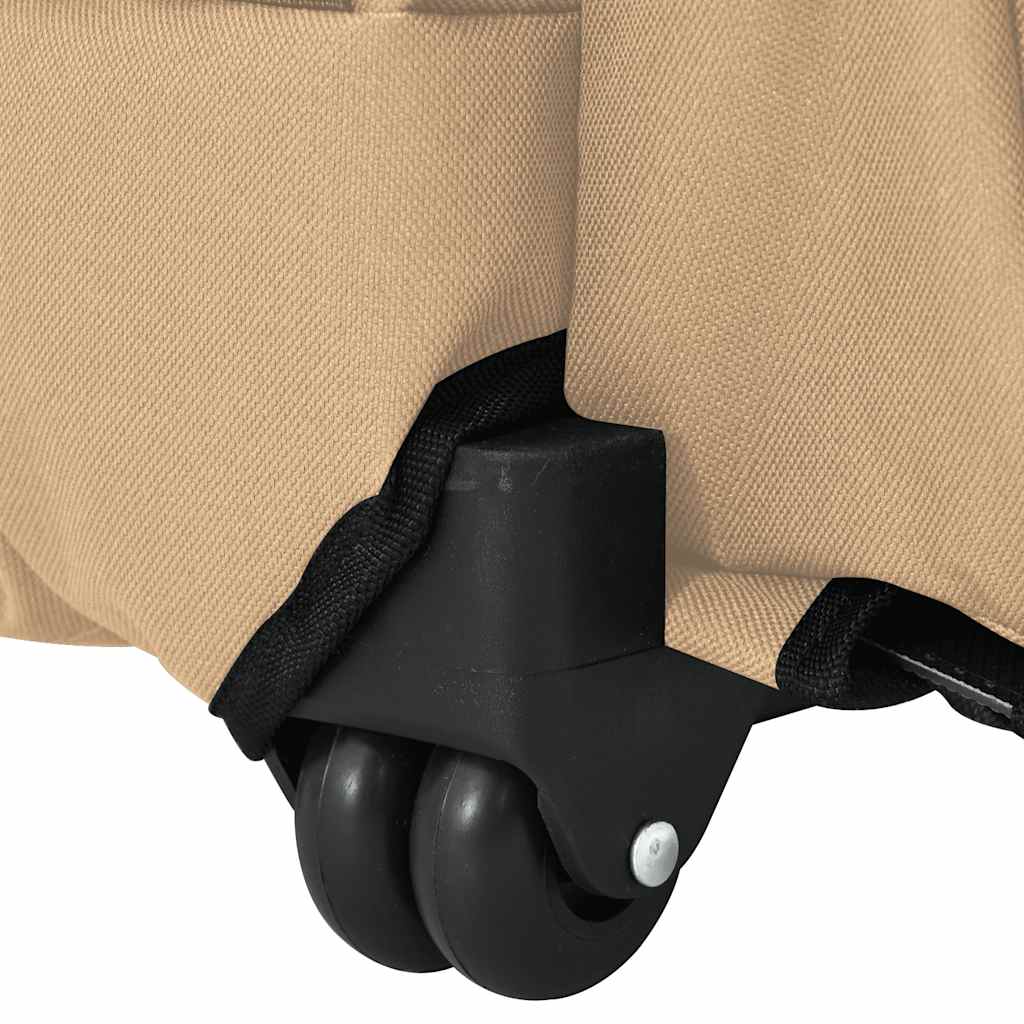 Husdjursvagn 3-i-1 Sandfärgad 48x32x(57-106) cm Oxfordtyg