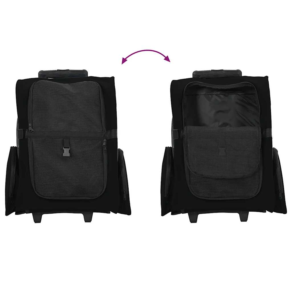 Husdjursvagn 3-i-1-design 48x32x(57-106) cm Oxfordtyg