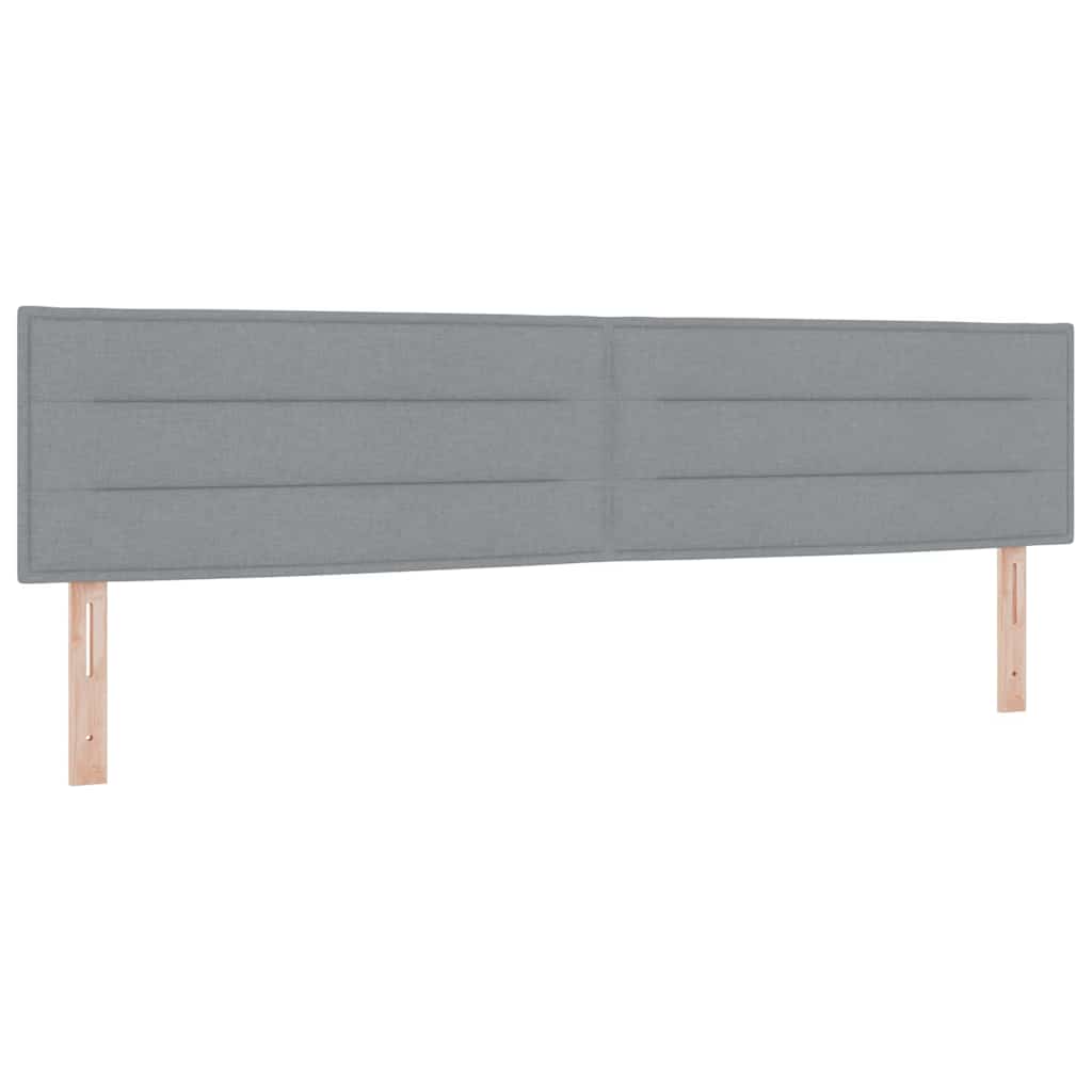 Huvudgavel Ljusgrå 200 Cm Ljusgrå Tyg
