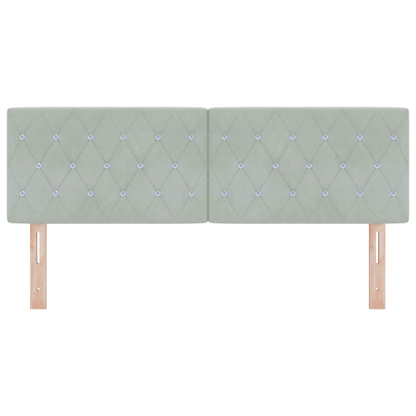 Huvudgavel Ljusgrå 160 Cm
