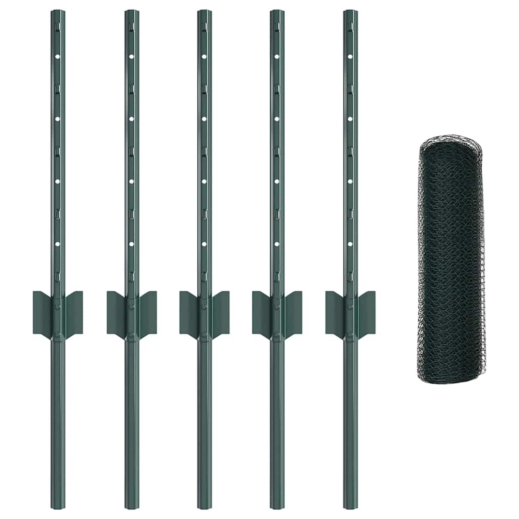Utomhus Hexagonal Stängsel Stolpe Mesh