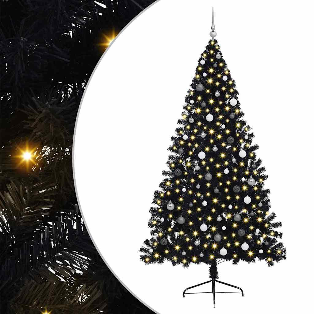 Konstgjord Förbelyst Julgran 240 Cm PVC