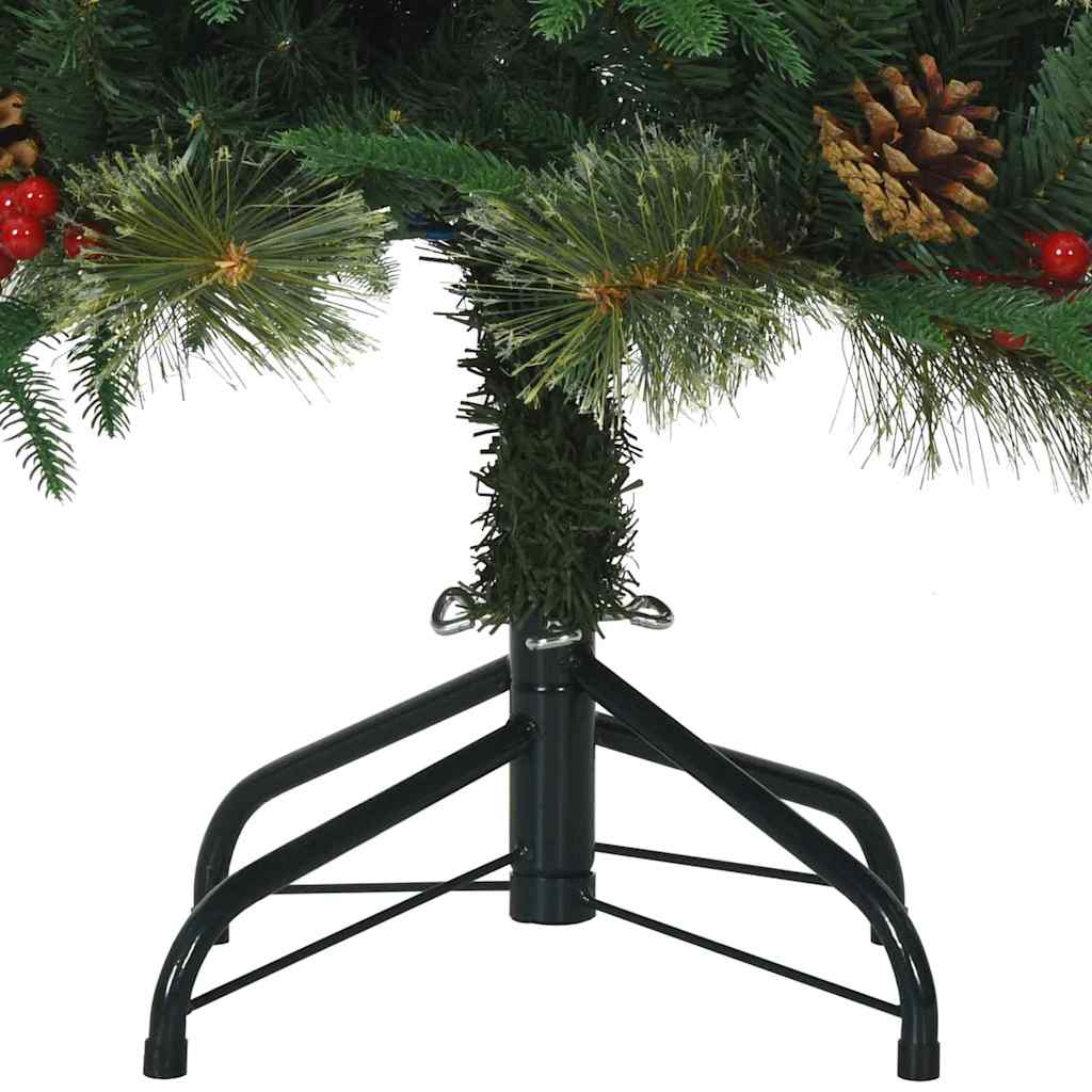 Plast Hingad Julgran med 300 LED-lampor 180 Cm PE och PVC