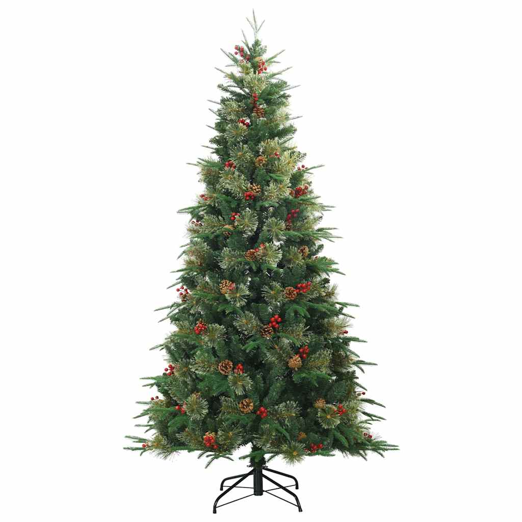 Plast Hingad Julgran med 300 LED-lampor 180 Cm PE och PVC