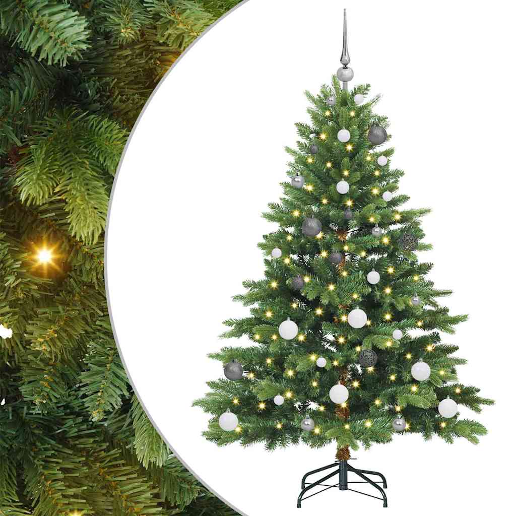 Konstgjord Julgran med 150 LED-lampor 120 Cm PE och PVC