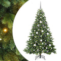 Konstgjord Julgran med 300 LED-lampor 180 Cm PE och PVC