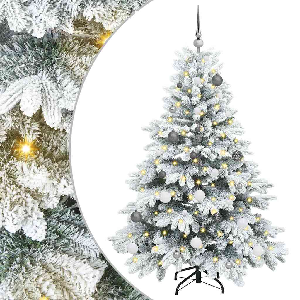 Konstgjord Julgran med 150 LED-lampor 120 Cm PE och PVC