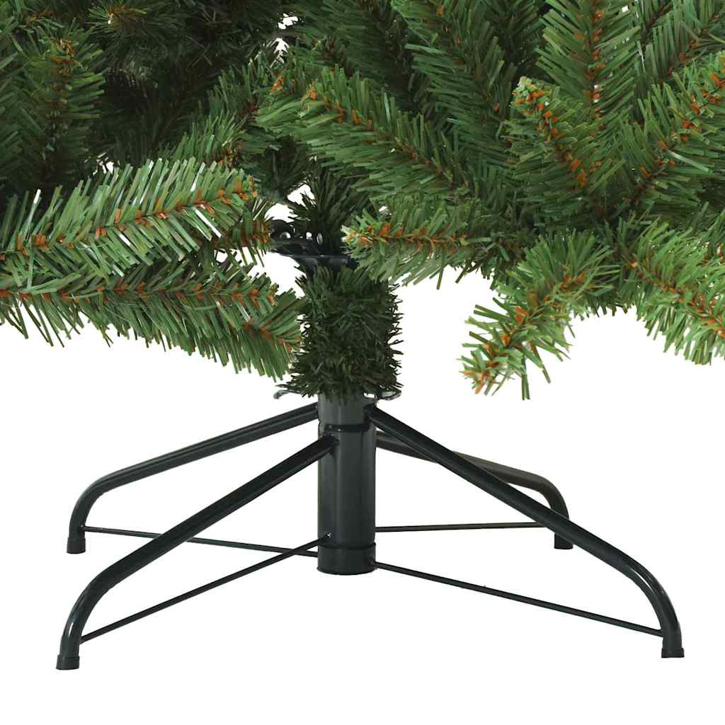 Plast Hingad Julgran med Stativ Grön 180 Cm PVC och Stål